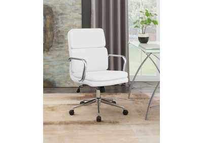Image for Ximena Standard Back Upholstered Office Chair White