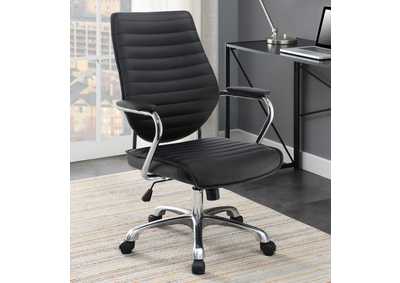 Image for High Back Office Chair Black and Chrome