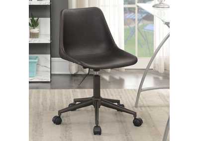 Image for Adjustable Height Office Chair with Casters Brown and Rustic Taupe