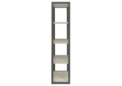 Loomis 4-shelf Bookcase Whitewashed Grey,Coaster Furniture