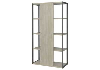 Loomis 4-shelf Bookcase Whitewashed Grey,Coaster Furniture