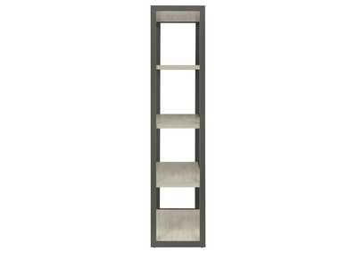 Loomis 4-shelf Bookcase Whitewashed Grey,Coaster Furniture