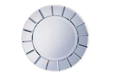 Round Sun-shaped Mirror Silver,Coaster Furniture