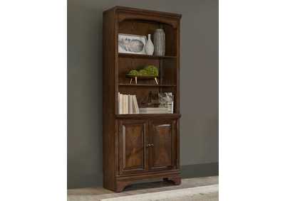 Image for Hartshill Bookcase with Cabinet Burnished Oak