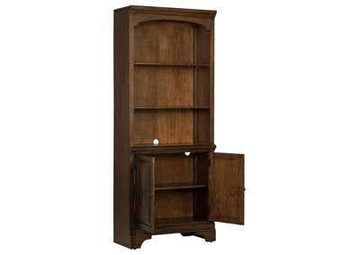 Hartshill Bookcase with Cabinet Burnished Oak,Coaster Furniture