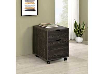 Image for Noorvik 2-drawer Mobile File Cabinet Dark Oak