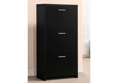 Image for Vivian 3-drawer Shoe Cabinet Black