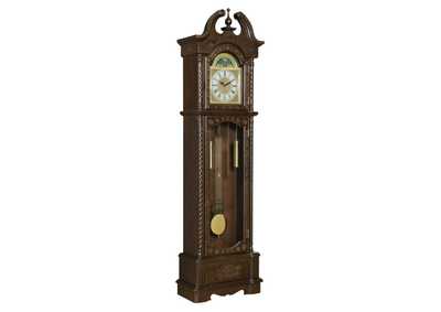 Image for Grandfather Clock with Chime Golden Brown