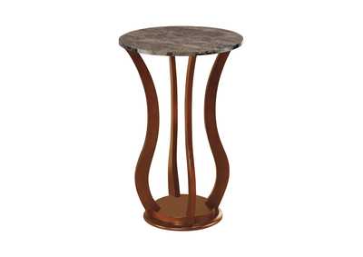 Brown Transitional Brown Accent Table