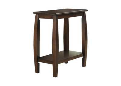 Raphael 1-Shelf Chairside Table Cappuccino
