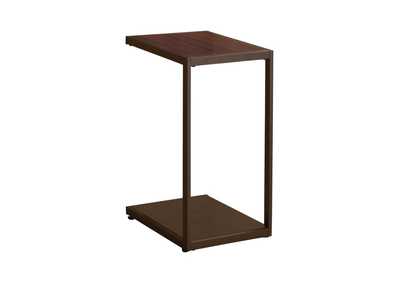 Image for Jose Rectangular Accent Table with Bottom Shelf Brown