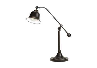 Image for Eduardo Bell Shade Table Lamp Dark Bronze