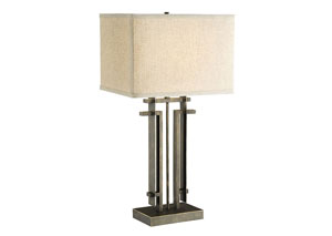 Image for Beige/Black Lamp