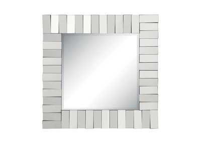 Image for Tanwen Square Wall Mirror With Layered Panel Silver