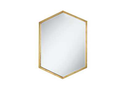 Image for Bledel Hexagon Shaped Wall Mirror Gold