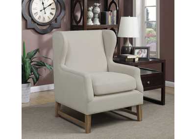 Image for Fleur Wing Back Accent Chair Cream