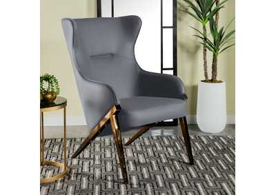 Image for Walker Upholstered Accent Chair Slate and Bronze