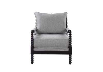 Blanchett Cushion Back Accent Chair Grey And Black,Coaster Furniture