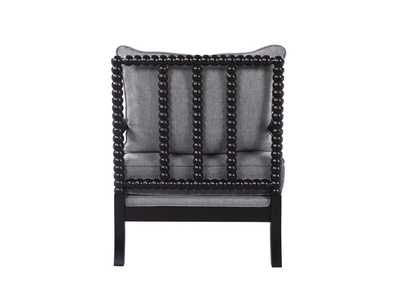 Blanchett Cushion Back Accent Chair Grey and Black,Coaster Furniture
