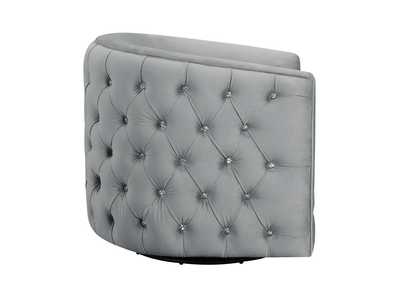 Upholstered Swivel Accent Chair Grey,Coaster Furniture