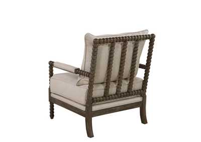 Ash Traditional Oatmeal And Natural Accent Chair,Coaster Furniture