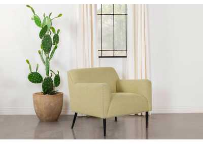 Image for Sally Upholstered Track Arms Accent Chair Lemon