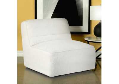 Image for Cobie Upholstered Swivel Armless Chair Natural