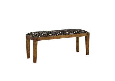 Image for Lamont Rectangular Upholstered Bench Natural And Navy