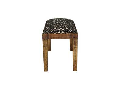 Lamont Rectangular Upholstered Bench Natural and Navy,Coaster Furniture