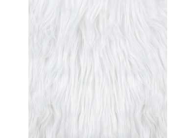 Faux Sheepskin Square Ottoman White,Coaster Furniture