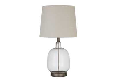 Image for Costner Empire Table Lamp Beige And Clear