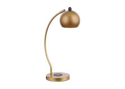 Image for Andreas Dome Shade Table Lamp Gold