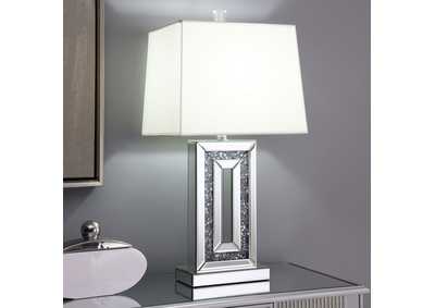 Image for Ayelet Table Lamp with Square Shade White and Mirror