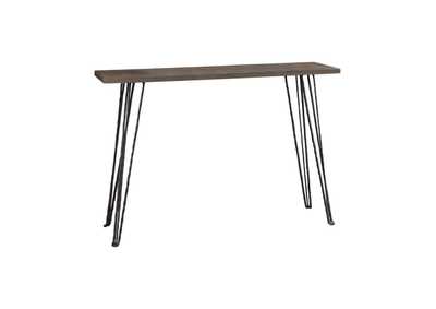 Neville Rectangular Console Table Concrete and Black,Coaster Furniture
