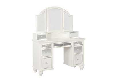 Image for 2-piece Vanity Set White and Beige