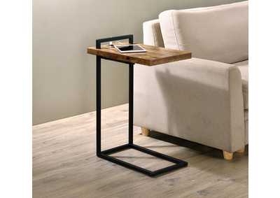 Image for C-Shaped Accent Table With Usb Charging Port