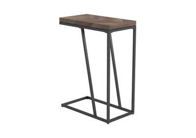 Image for Chevron Rectangular Accent Table Tobacco