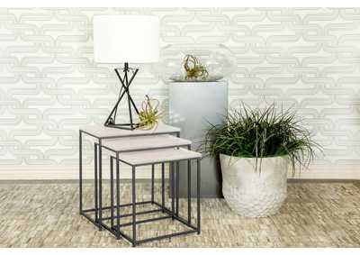 Image for Caine 3-piece Nesting Table with Marble Top