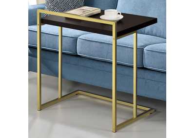 Image for Dani Rectangular Snack Table With Metal Base