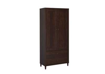 Image for Wadeline 2-door Tall Accent Cabinet Rustic Tobacco