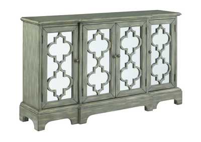 Erigeron 4-door Accent Cabinet Grey