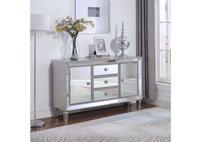 Image for Leticia 3-drawer Accent Cabinet Silver