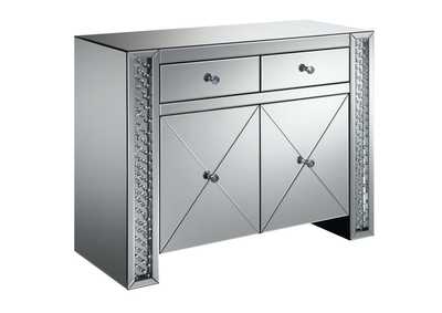 Silver Contemporary Silver Cabinet