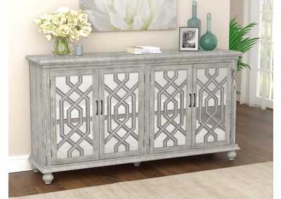 Image for Melanie 4-door Accent Cabinet Antique White