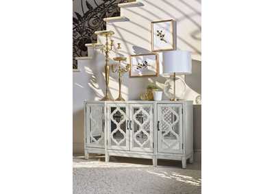 Image for McKellen 4-door Accent Cabinet Antique White