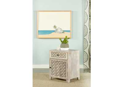 Image for August 1-door Accent Cabinet White Washed