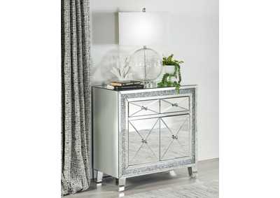 Image for Arwen 2-drawer Accent Cabinet Clear Mirror with LED Lighting