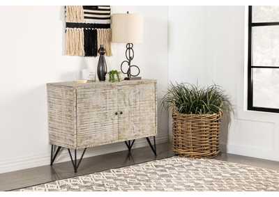 Maille 2-door Accent Cabinet White Washed