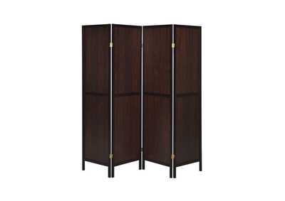 Deepika 4-panel Folding Screen Tobacco and Cappuccino