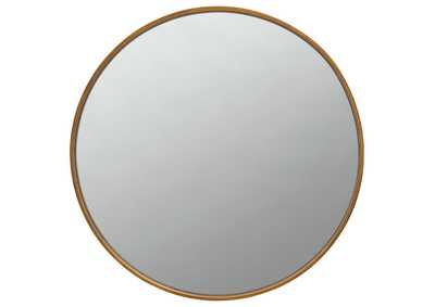 O'malley Round Mirror Brass